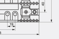 Cylindrical Fuse Bases FB19C-3J Cylindrical Fuse Bases FB19C-3J