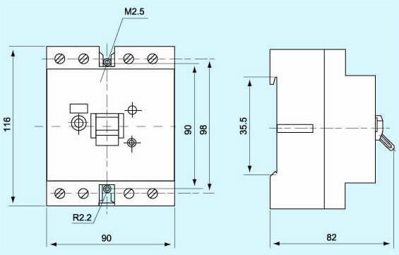 Overall and Mounting Dimensioned Chart Overall and Mounting Dimensioned Chart