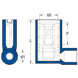 Nylon-Insulated Flag Female Disconnectors Nylon-Insulated Flag Female Disconnectors