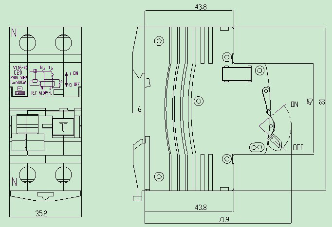 Overall and Mounting Dimensioned Chart Overall and Mounting Dimensioned Chart